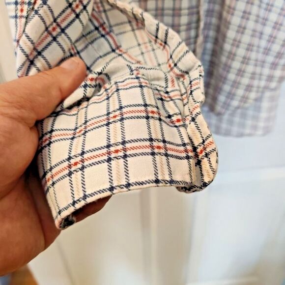 Vintage Career Club Long Sleeve Button Down Shirt Plaid 16 1/2-33-Retro Shirt - Picture 5 of 7